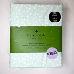 Kate Spade Queen 4 Pc. Powder Light Blue White Polka Dot Sheet Set New. Fixed Price $62.00.