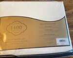 Luxury Sateen Barrington Collection King Sheet Set Ivory 1400 Thread Count - New. Fixed Price $55.00.
