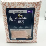 Serta Cotton Rich 800 Thread Count (luxury Blend) King Size Sheet Set. Fixed Price $24.99.