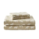 Eddie Bauer Sheet Set 4PC (3PC Twin Size) Flannel Deep Pockets Crisp. Fixed Price $69.99.
