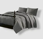 Madison Park Gray Signature Serene Hand Quilted 3-PC. Set, Full/queen Size. Fixed Price $135.00.