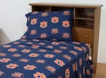 College Covers Auburn Tigers Printed Solid Sheet Set, Queen Team Color. Fixed Price $96.79.