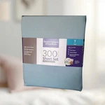 New Better Homes And Gardens Twin Sheet Set 100% Cotton Sateen Aqua Teal Haze. Fixed Price $15.99.
