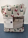 Huntington Home Queen Gnome Flannel Sheet Set, New Package. Fixed Price $26.99.