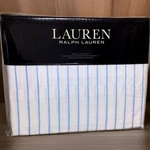 Brand New Ralph Lauren Queen Size Sheet Set Sateen Spencer Stripe Color Aqua Blu. Fixed Price $119.95.