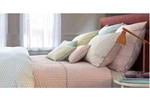 New Yves Delorme Voguer Coral Reversible Cotton Pillowcase Euro Size Sham. Fixed Price $69.00.