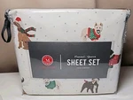 Martha Stewart Flannel Sheet Set "dogs In Sweaters & Scarfs" Queen Sz New Bag. Fixed Price $55.00.