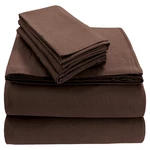 Tribeca Living Solid 5 Oz Flannel Extra Deep Pocket Sheet Set Twin Chocolate. Fixed Price $87.47.