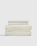 Bnwot Quince European Linen Sheet Set Ivory Queen Size 4 Piece. Fixed Price $137.00.