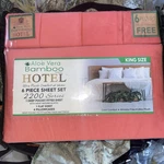King Size Bed Sheets Hotel Bamboo&aloe Vera Coral Color 6PC-STAYS Cool Soft. Fixed Price $32.99.