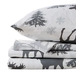 Great Bay Home Lodge Printed Microfiber 4-PIECE Queen Sheet Set New. Fixed Price $38.00.