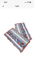 Pioneer Woman 2 Set Pillow Shams Red Blue Heritage Floral Quilted Ruffle King. Fixed Price $24.99.