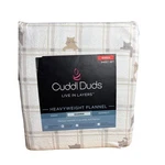 Cuddl Duds Queen Heavyweight Flannel Sheet Set Playful Cats Plaid Gift New. Fixed Price $55.00.
