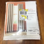 Martha Stewart New Hampton Grommet Single Curtain Panel Cool White 50X84. Fixed Price $23.80.