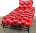 Everything Comfy Nebraska Cornhuskers Queen Sized 4 Piece Sheet Set, Team Color. Fixed Price $81.06.