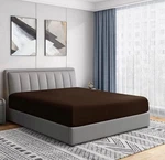 Microfiber Twin Fitted Sheet 14" Deep Pocket Chocolate Soft & Wrinkle-free. Fixed Price $9.89.