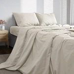 Bioweaves 100% Organic Washed Cotton Percale Sheets Queen Gots Certif.... Fixed Price $111.63.