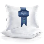 Bed Pillows For Sleeping, Queen Set 2, Microfiber Breathable Cover, Hotel .... Fixed Price $24.22.