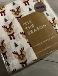 Corgi Christmas Holiday Winter Tis The Season Scarf Queen Size Sheet Set. Fixed Price $40.00.