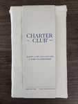 Charter Club Sleep Luxe 100% Cotton 800-TC (2) King Pillowcases White New. Fixed Price $34.99.