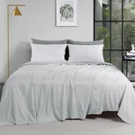 Hombys Light Grey Oversized King Flat Sheets Extra Large,soft & Durable Bed. Fixed Price $43.73.