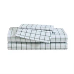 Eddie Bauer - Sheet Set, Premium Full, Classic Tattersall Plaid Green. Fixed Price $68.42.
