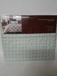 Hudson Park Printed Trellis Opaline Green Queen Flat Sheet 500TC Pima Cotton New. Fixed Price $69.99.