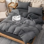 Pure Era Classic Stripe Jersey Knit Duvet Cover Set 100% Cotton Super Soft. Fixed Price $52.99.