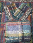 Vtg Collier Campbell Zebra Sheet Set 4PC Queen Wood Grain Multicolor Flat Fitted. Fixed Price $79.99.