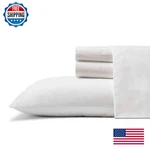 Tommy Bahama - Queen Size Sheet Set 100 Cotton Percale Bedding Crisp Cool. Fixed Price $115.85.