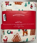 Wondershop King 100% Cotton Holiday Sheet Set, New. Fixed Price $41.99.
