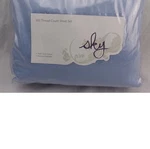 Sky Solid Basic 500 Thread Count Pima Cotton Full Sheet Set-coast Blue-brand New. Fixed Price $89.00.