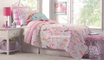 Mermaid Princess Quilt Twin, Full/queen, Sheet Sets Cynthia Rowley Love Pink. Fixed Price $74.99.