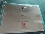 Northern Lights Sheet Set Queen Sky Blue 420 Thread Count Cotton Wrinkle Defense. Fixed Price $60.00.