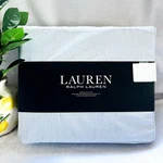 New Ralph Lauren Cotton Deep Fitted Sheet Set Bluewhite Oxford Stripe Queen Size. Fixed Price $149.99.