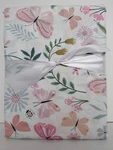 Pottery Barn Kids Wildflower Butterfly Organic Cotton Queen Sheet Set, Pink New. Fixed Price $99.95.
