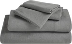Superior Cotton Linen Blend Sheet Set, Full Size, Charcoal. Fixed Price $70.00.