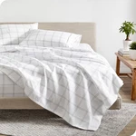 Bare Home 1800 Ultra-soft Sheet Set Prints Deep Pockets. Fixed Price $35.99.