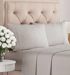 4 Piece Set Queen Hotel Luxury Soft & Wrinkle Free Bed By Cgk Grey. Fixed Price $13.99.