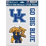 Kentucky Wildcats Ncaa Multi Use Decal Sticker SHEET-3 Fan Pack *free Shipping. Fixed Price $8.97.
