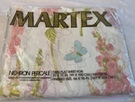 Nos Martex Summer Meadow Floral Butterfly Percale Twin Flat Sheet Package Usa. Fixed Price $12.99.