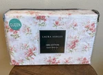Laura Ashley Queen Sheet Set 4-PC Pink Floral Little Darlings New. Fixed Price $68.00.