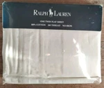 Vtg Ralph Lauren Avery Cream Twin Flat Sheet 100% Cotton 200 Thread No-iron. Fixed Price $31.67.