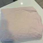 Vtg Ralph Lauren Pink/white Small Gingham Checked King Fitted Sheet Usa Read. Fixed Price $42.99.