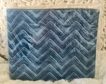 Ralph Lauren Indigo Modern Herringbone Full Flat Sheet. Fixed Price $65.00.