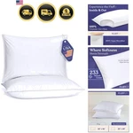 Down Alternative Pillows Queen Size Set 2 Cooling Machine Washable Soft. Fixed Price $123.53.