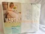 New Vintage 90S Martha Stewart Collection Twin Sheet Set Floral Lace Detail. Fixed Price $39.99.