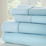 Premium Ultra Soft Checkered Bed Sheet Set By Kaycie Gray Collection. Fixed Price $52.99.
