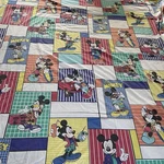 Vtg Pacific Walt Disney Mickey Mouse Double Flat Bed Sheet Only Usa. Fixed Price $27.00.