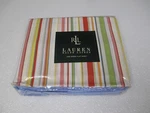 New Ralph Lauren Harbor View Striped Flat Sheet - Queen. Fixed Price $149.99.